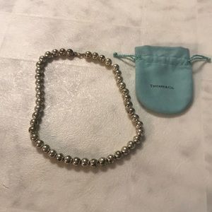 Authentic Tiffany Silver bead necklace